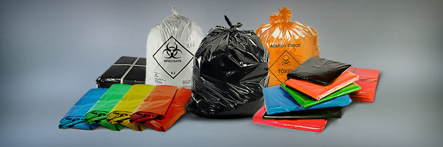 sacos de lixo descartaveis